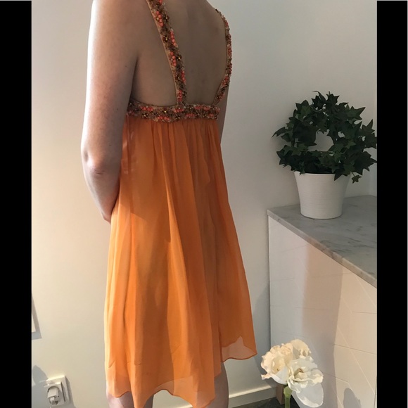 Silk designer dress Mikael Aghal - Picture 4 of 8